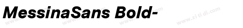 MessinaSans Bold字体转换